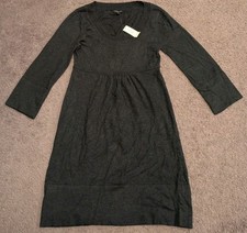 Banana Republic Long Sleeve Midi Cotton Rabbit Hair Blend Sweater Dress Women's
