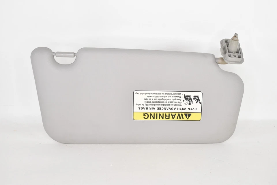 2008 Kia Rondo Driver Left Sun Visor Sunvisor Gray Broken Lid Hinge - Image 4 of 4