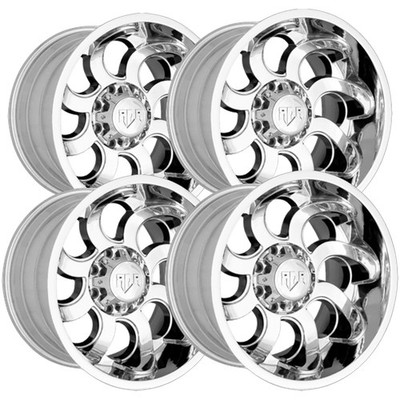 (Set of 4) RDR RD18 20x9 5x5''/5x5.5'' +0mm Chrome Wheels Rims 20'' Inch