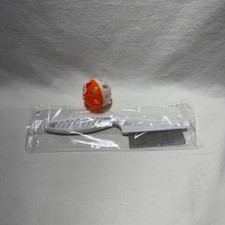 Flea Comb Cat Dog Hair Removal Brush Stainless Steel  Cat Toy White Orange
