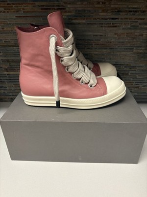 RICK OWENS Pink Concordians Jumbolace Sneakers Size 45EU/12US VNDS