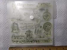 My Acrylix Close to my Heart Stamps Scrapbooking Cards Sentiments CC1014 NIP