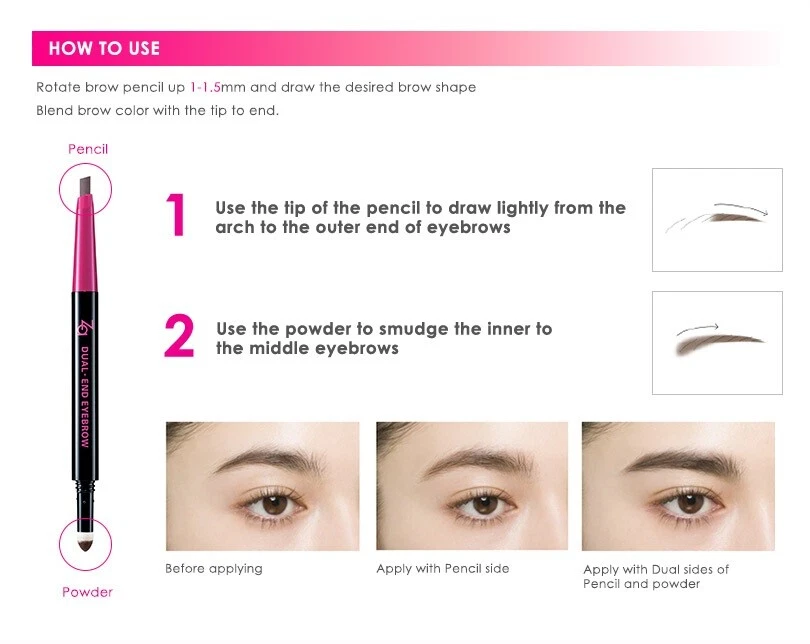 SHISEIDO ZA Dual-End Eyebrow 3D Pencil Liner and Eye brow Powder - Image 3 of 3
