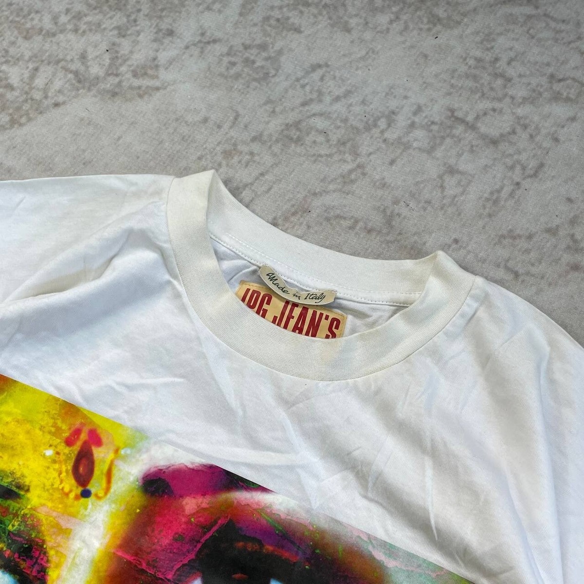 Vintage 90's Jean Paul Gaultier Y2K Cyberpunk Face Print T Shirt