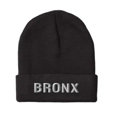Beanies for Men New York City Bronx Borough A Embroidery Acrylic Skull Cap