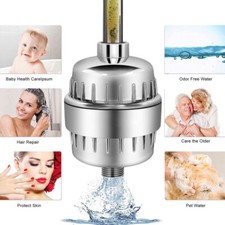 20Stage Shower Head Filter Shower Water Softener Vitamin C Improve Dry Hair Skin