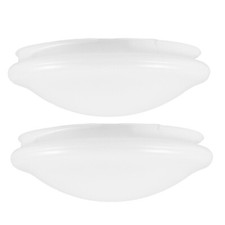  2pcs Flush Mount Ceiling Light Cover Plastic Ceiling Lampshade Replacement Dome
