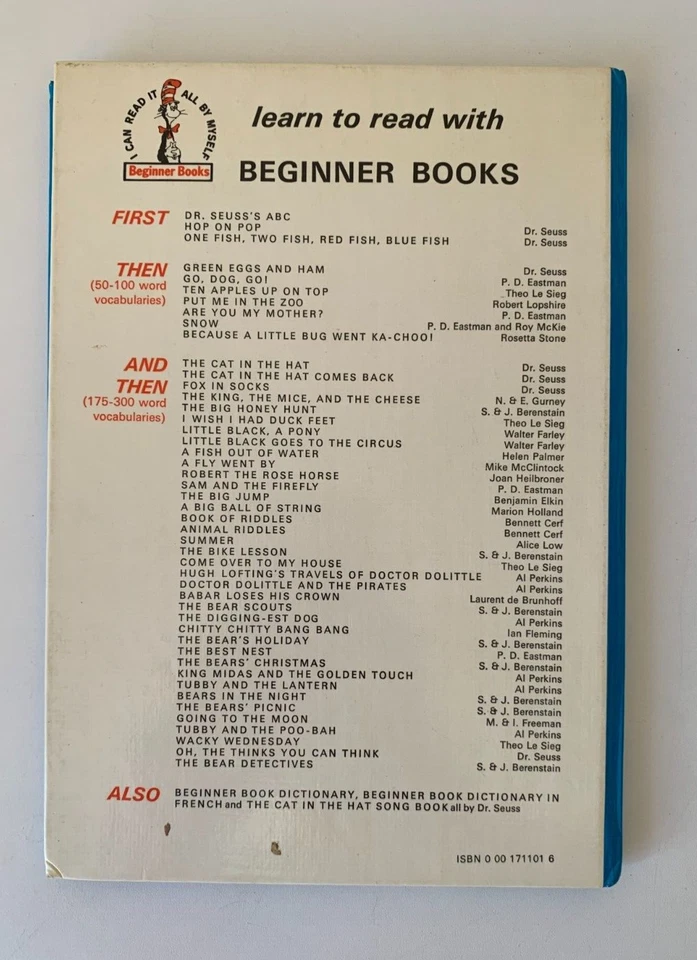 The Cat In The Hat by Dr Seuss UK 1st First Edition 1958 Hard Cover Vintage Rare - Image 2 of 4