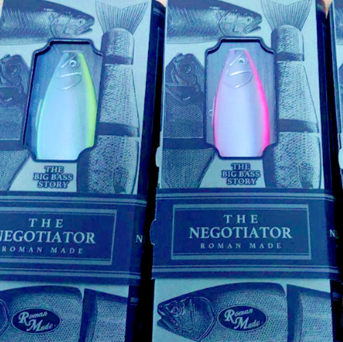 2 Lot LIMITED Roman Made Negotiator JDM Japan Glide wood swimbait rare lure NIP - Image 2