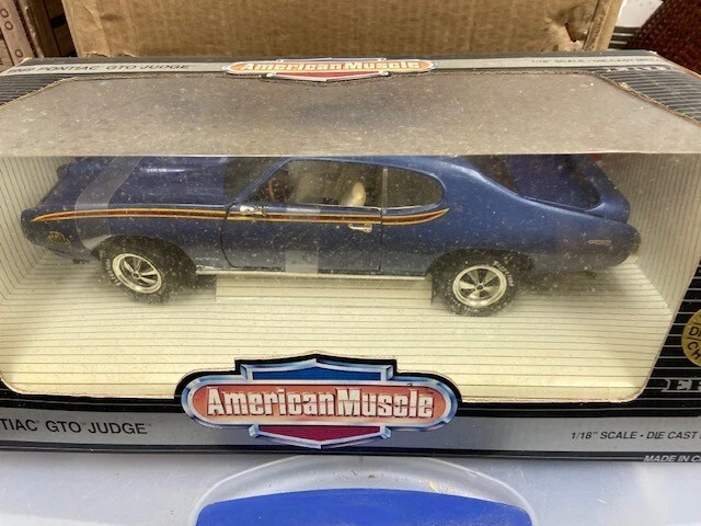 Pontiac GTO Judge 1969 auto deportivo 1/18 American Muscle caja nueva en caja Foto 2 de 4