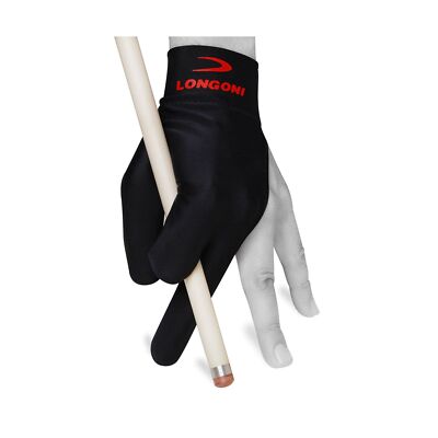 Longoni Billiard Pool CUE Glove - Black - One Size fits All