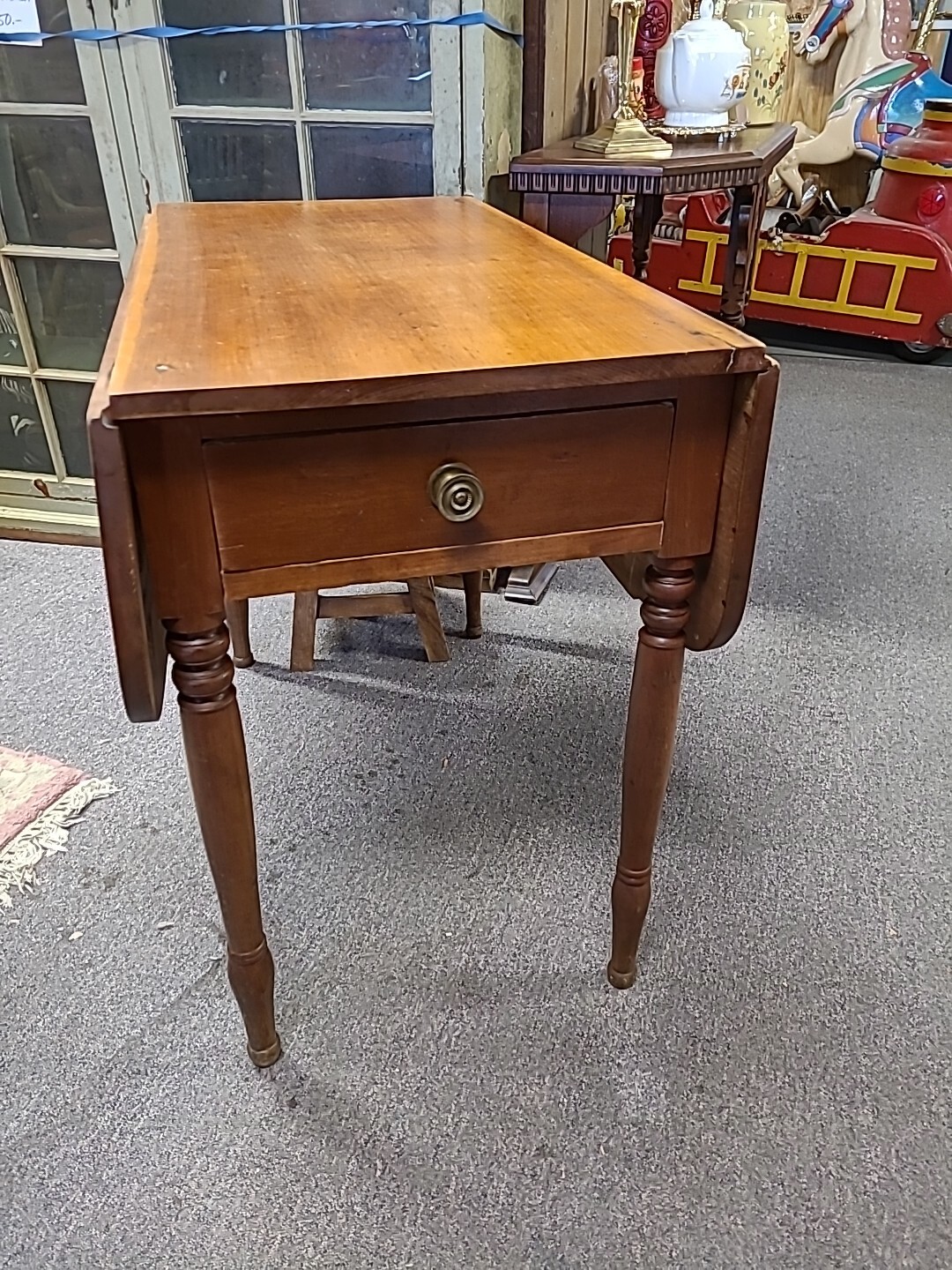 Antique Cherry Drop Leaf Table / Farmhouse Table eBay