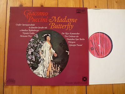 PUCCINI Madame Butterfly GIUSEPPE PATANE Anneliese Rothenberger Nicolai Gedda LP