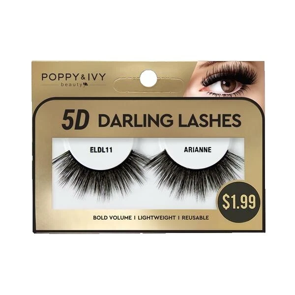 Perfume-Free Black False Eyelashes & Adhesives