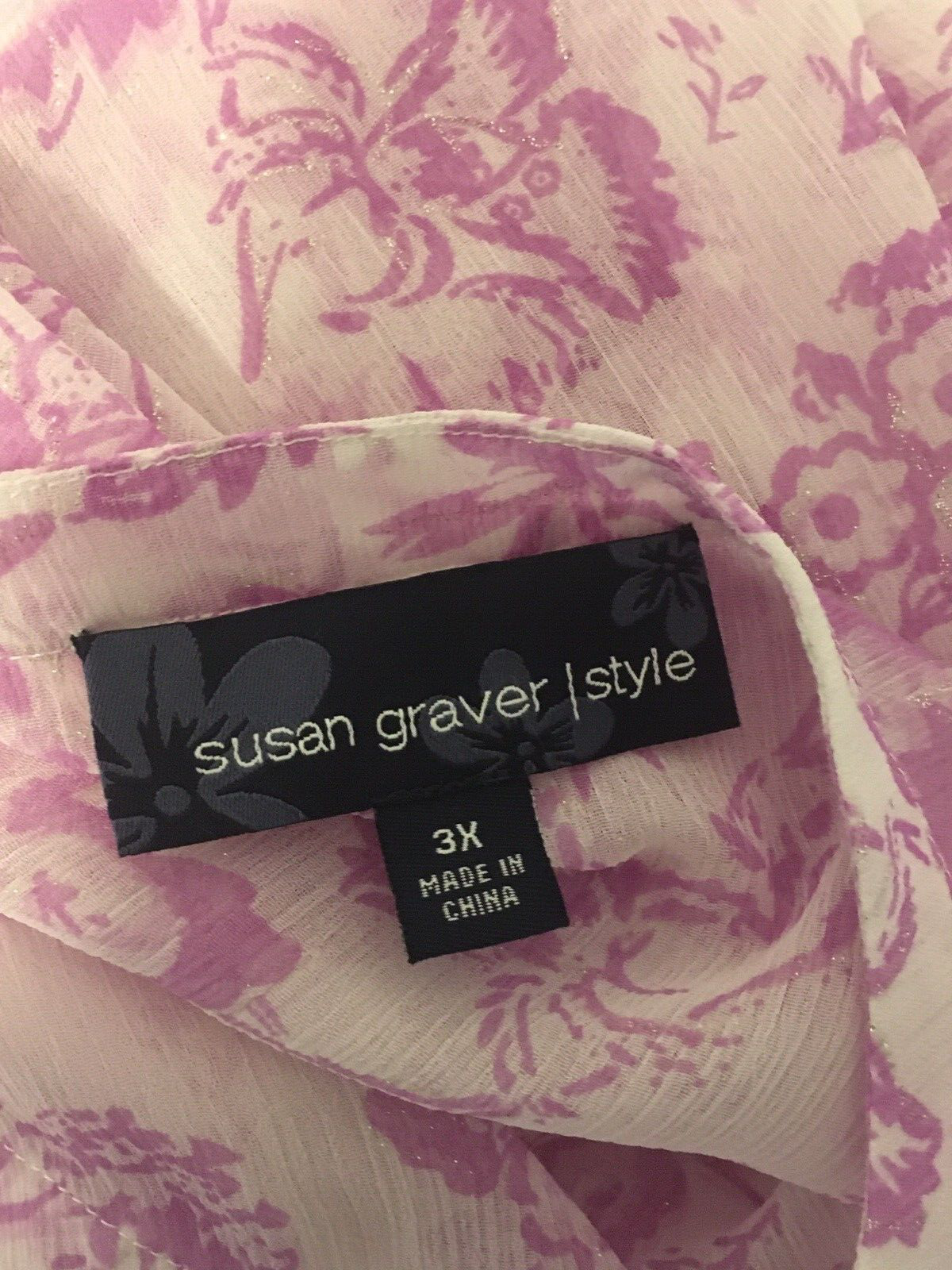 Susan Graver Style Women’s Size 3X Purple 2 Pc Sh… - image 7
