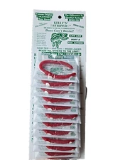 KELLY'S® STRIPER™ 12 Red/White SCENTED 3 HOOK RIGGED PLASTIC WORMS USA MADE!