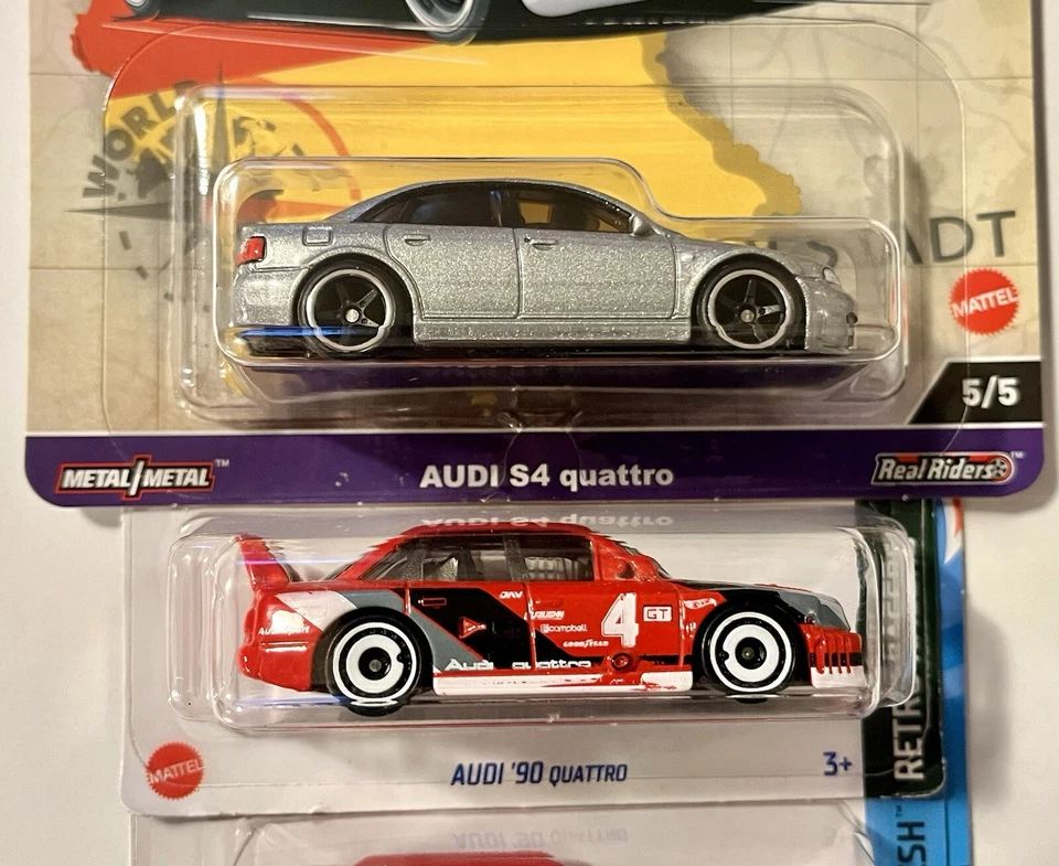 Hot Wheels Audi Lote (Premium Real Rider) (Fresco de Fábrica) (Retro Racer) ¡5 Coches!! Foto 3 de 4