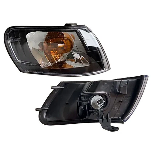 For 1993-1997 Corolla AE100 E100 AE101 Pair Black Front Corner Lamp Lens - Picture 4 of 5