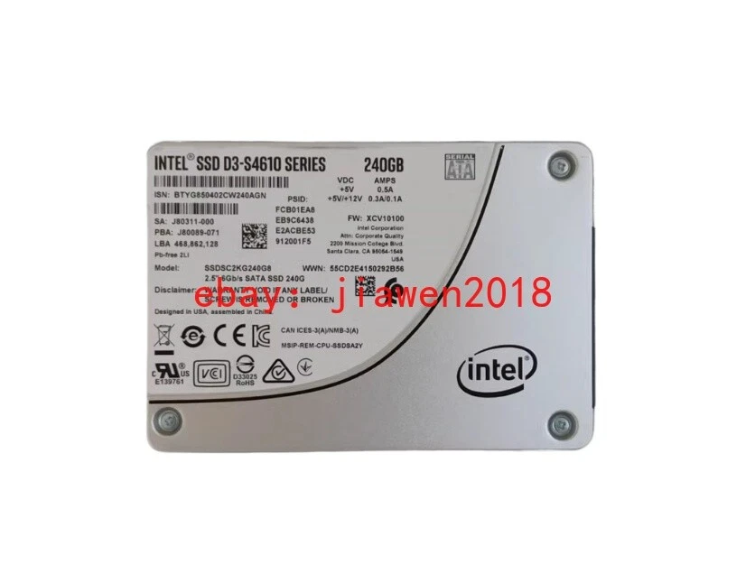 Intel S4610 240GB SSDSC2KG240G8 2.5" SATA SSD 6Gb/s Solid State Drive - Image 2 of 3
