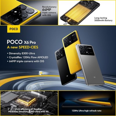 Xiaomi POCO X6 Pro 5G 12GB+512GB - Dual SIM (Unlocked) - UK 
