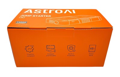 AstroAI S8 Car Battery Jump Starter 1500A Battery Pack (Orange