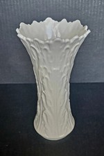 Vintage Lenox Ivory China Woodland Collection Vase 8 1/2" Tall Made in USA