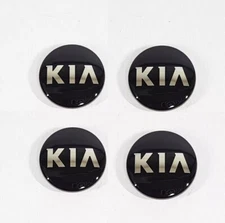 Set of 4 pcs of Kia Black Glossy Wheel Center Hub Caps 59 mm