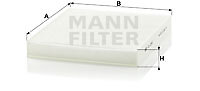 MANN-FILTER CU 2545 FILTER, INTERIOR AIR FOR AUDI MERCEDES-BENZ PUCH SEAT SKODA