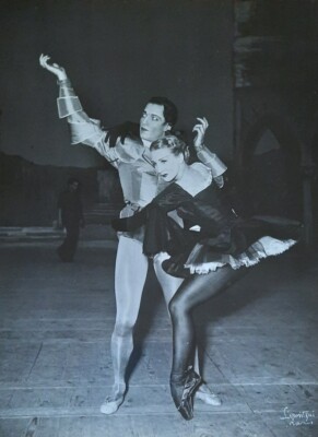 BORIS LIPNITZKI 1887 -1971 / ZWEI ORIGINAL SIGNIERTE FOTOS / SERGE LIFAR