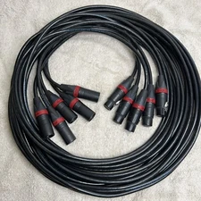 Lex 5 Pin XLR Shield Data Cable 10 Ft ( LEX DMX-5P-10 ) Neutrik Lot Of 5 New