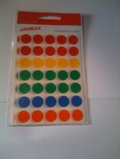 Assorted colours sticky dots for highlighting items