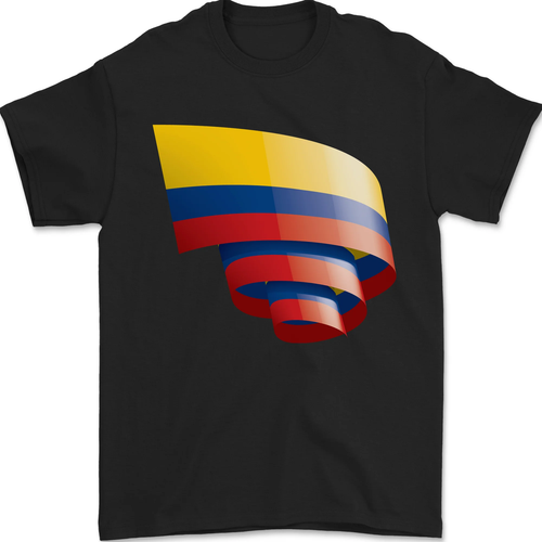 Rizado Columbia Bandera Colombino Día Fútbol Hombre Camiseta 100% Algodón - Imagen 19 de 94