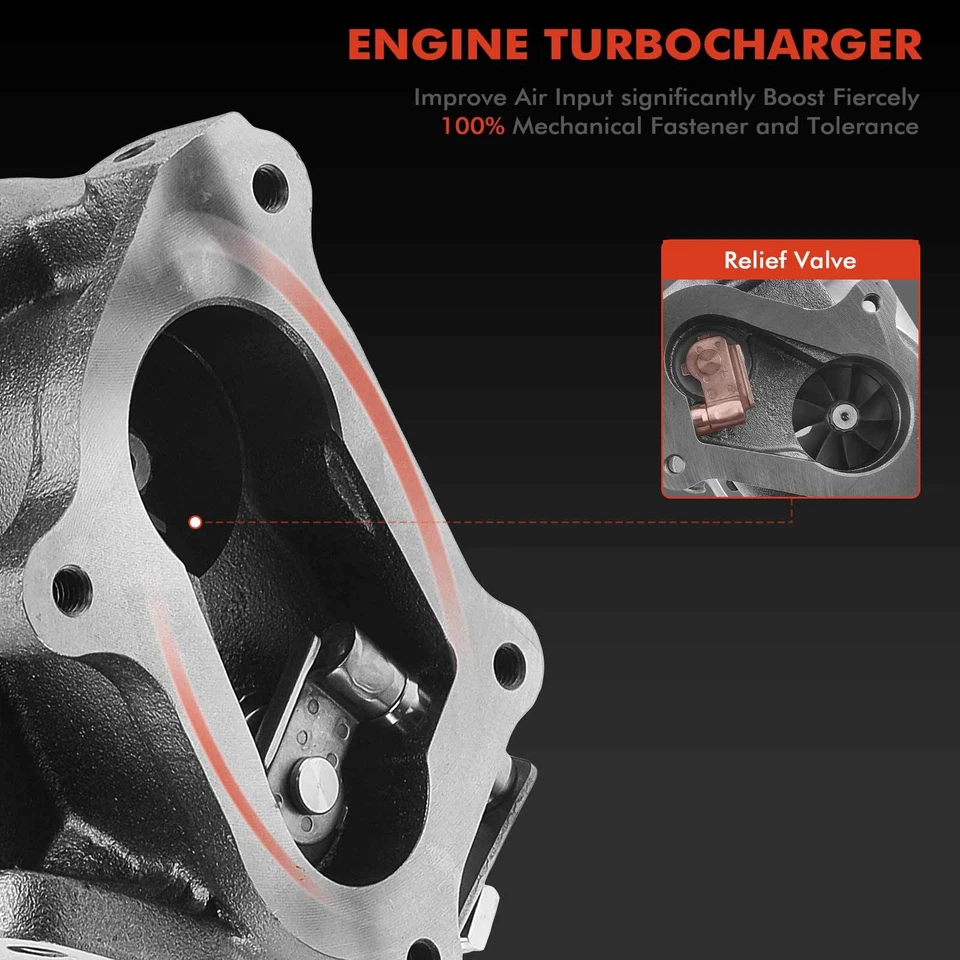 Turbocompresor para Toyota 4Runner Land Cruiser Hilux 1993-1996 3,0 L CT12B Foto 4 de 4