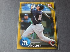 2016 Bowman Prospects Yellow Gold #BP83 Kyle Holder 30/50 SP New York Yankees