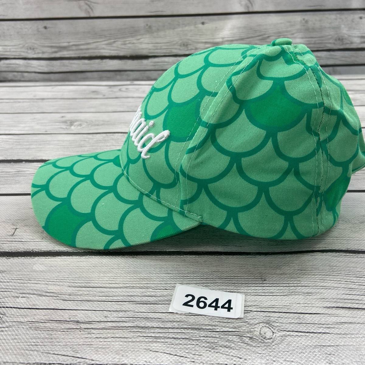 Disney Little Mermaid Scale Hat by Cakeworthy Green Dad hat  display picture 3