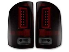 New Recon Blacksmoke Fiber Optic Led Tail Lights 16-18 Gmc Sierra 1500 264298bk