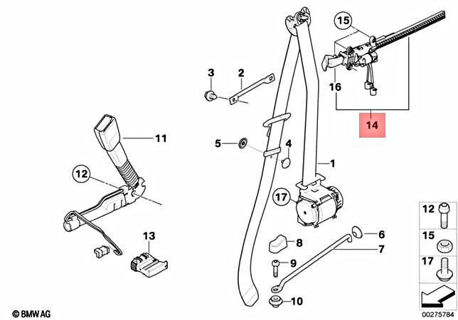 For BMW Genuine Seat Belt Guide Front Left 72117330779 | eBay
