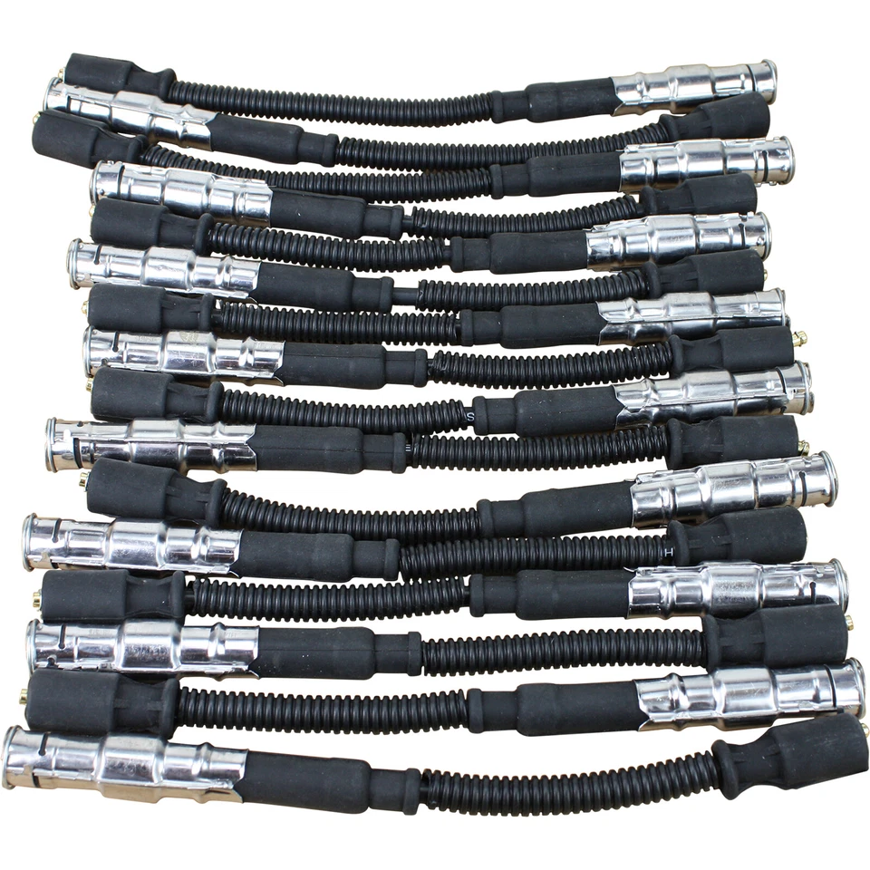 Nuevo juego de cables de bujía premium 16 piezas para Mercedes 09850 1131500019 1998-2008 Foto 3 de 4