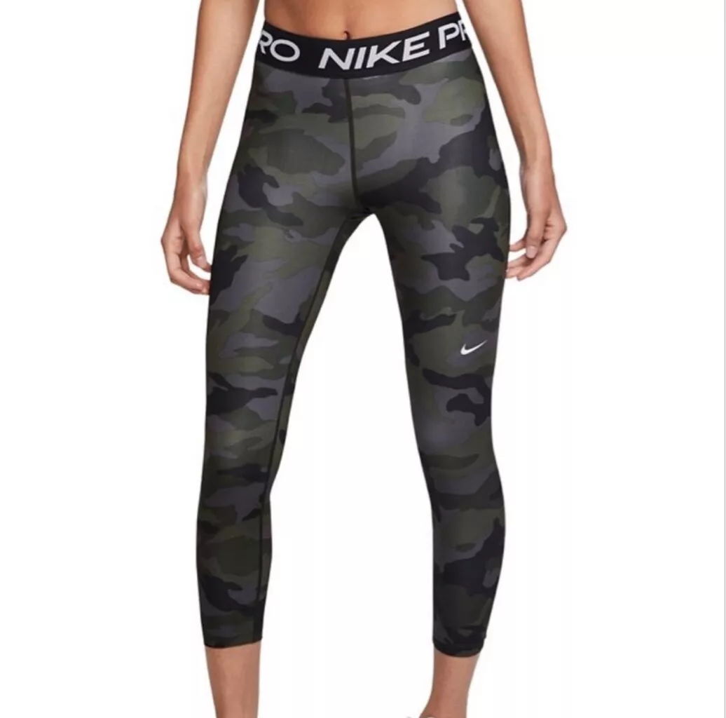 Nike Pro Camo Dri Fit 7/8 Training Tights Camouflage SMALL DriFit S