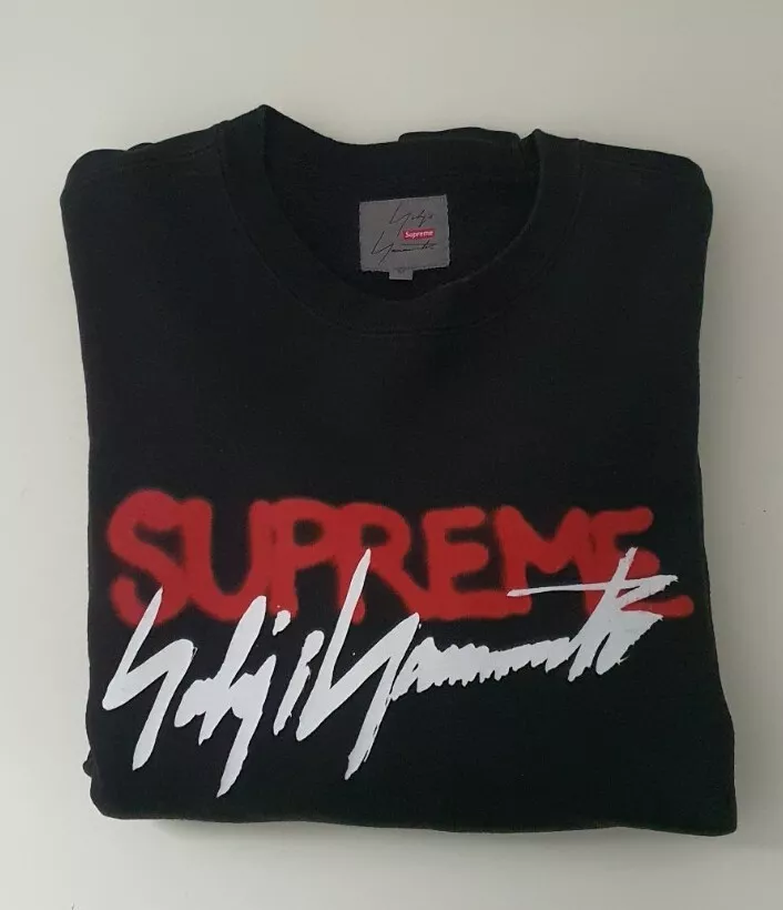 FW20 Supreme Yohji Yamamoto black Crewneck size M medium sweatshirt