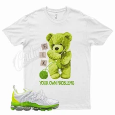 White FIX Shirt for N Vapormax Plus Tennis Ball Electric Green Volt Lime