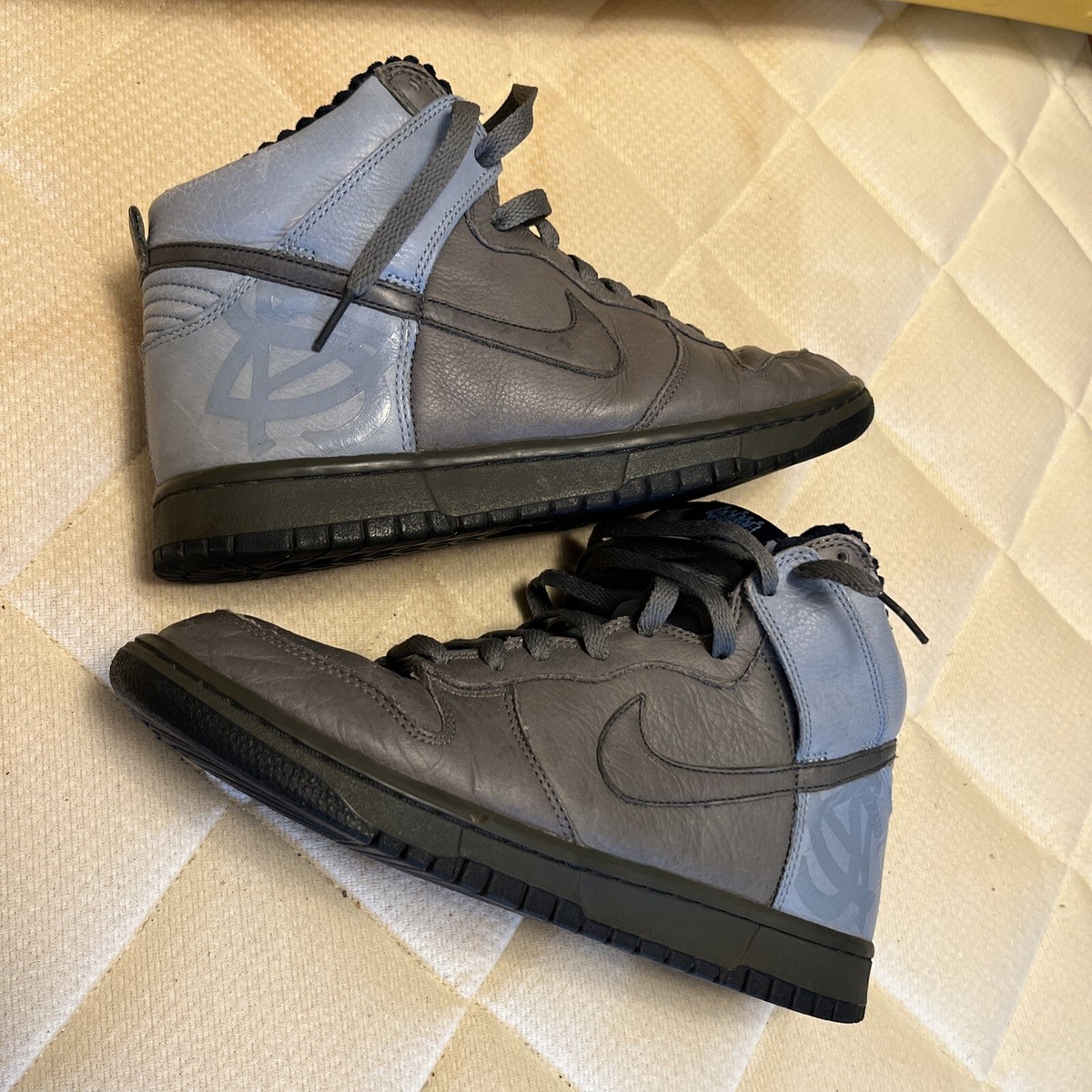 Size 8 - Nike Dunk High Premium Gray - Black Fives | eBay