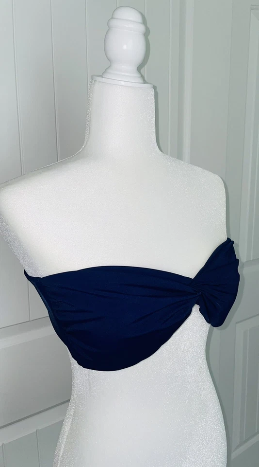 Biquíni Delias Swim Top Feminino Tamanho XL Azul Marinho Elastano Elástico - Imagem 3 de 4