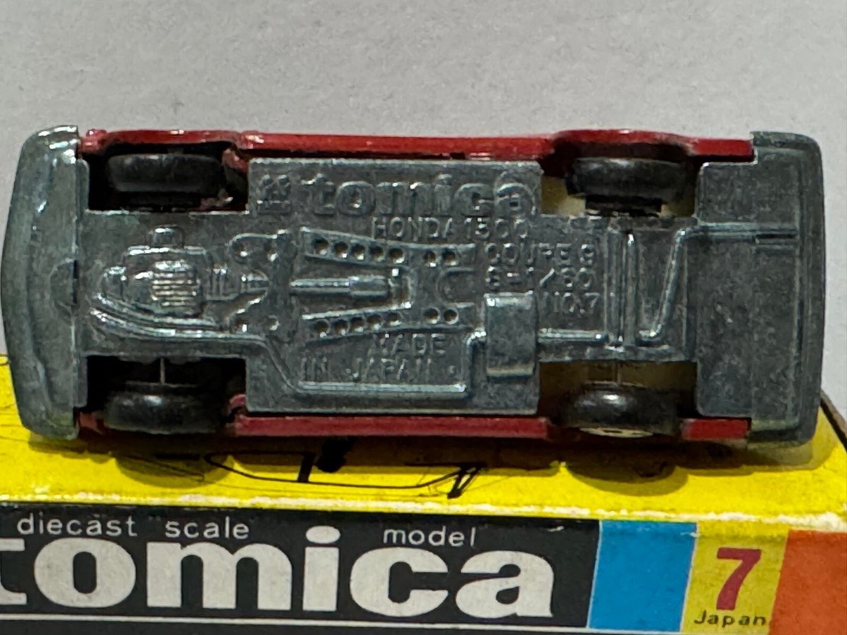 Black Box No. 7 Tomica Honda 1300 Coupe 9 1A Wheel Mint Made Black Box No. 7 Tomica Honda 1300 Coupe 9 1A Wheel Mint Made