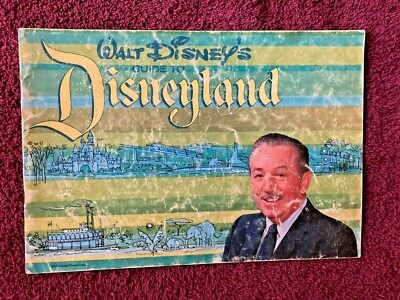 Walt Disney's Guide to Disneyland （1960） Walt Disney's Guide to Disneyland 1960 Book Color Photos Vintage