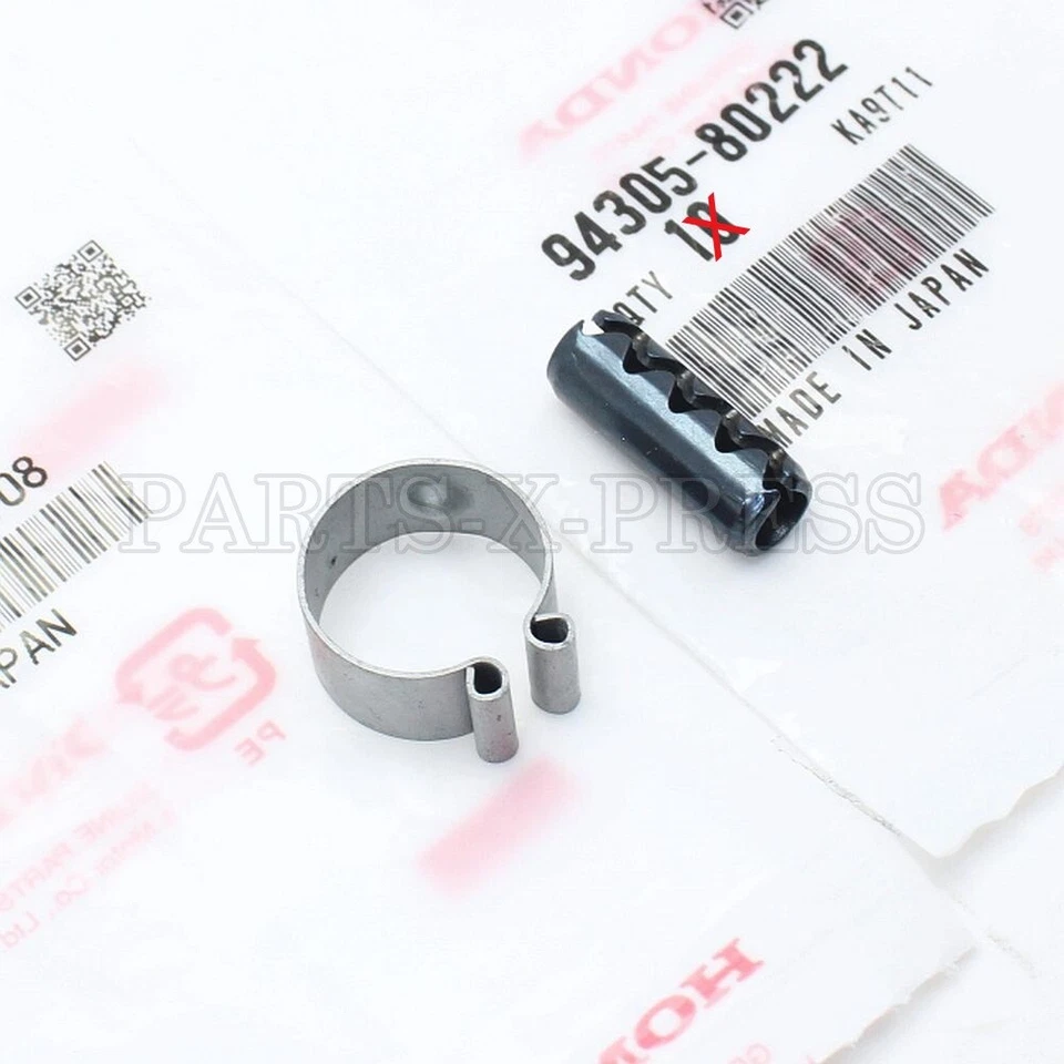 GENUINO HONDA 1973-1995 ACURA 1990-2001 JUEGO DE PASADOR DE RESORTE Y ABRAZADERA EN C Foto 3 de 4