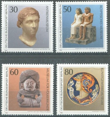 Germany / Berlin, 1984, Sc# 9N488-9N491, Berlin Museums, MNH, CV $5.90+