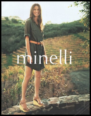 High Heels Minelli Magazine Print Ad Women Fashion Long Legs shoes 2011-1pg