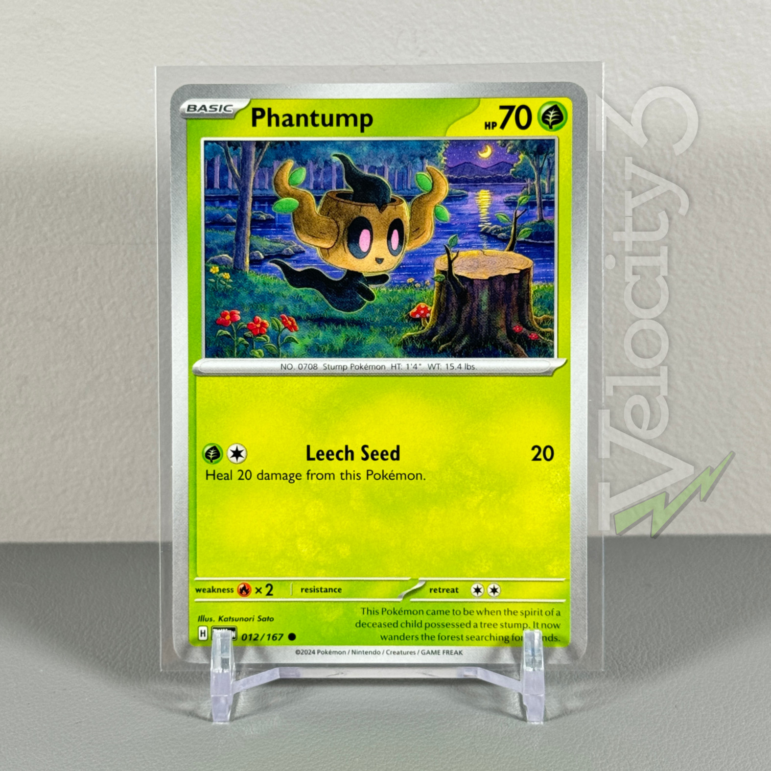 Pokemon TCG Card: PHANTUMP 12/167 | Common | Twilight Masquerade | NM/Mint