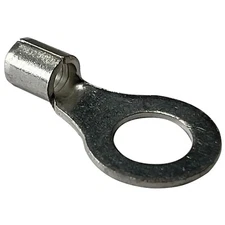 (100) Non-Insulated 12-10 Gauge 5/16" Ring Terminal Uninsulated Wire Connector